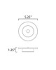 Caldera LED Flush Mount (86211WT)