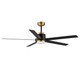 Maxim - 88826BKGLD - 60 Ceiling Fan - Daisy - Black / Gold