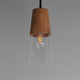 Carpenter One Light Mini Pendant (91620CLWNBK)