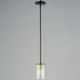 Sleek One Light Mini Pendant (91840CDABBK)