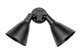 Spots Two Light Outdoor Wall Lantern (92006BK)
