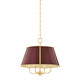 Hudson Valley - MDS120-AGB/CRN - Four Light Chandelier - Cambridge - Aged Brass