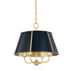 Hudson Valley - MDS120-AGB/DBL - Four Light Chandelier - Cambridge - Aged Brass
