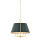 Hudson Valley - MDS120-AGB/SSG - Four Light Chandelier - Cambridge - Aged Brass