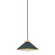 Hudson Valley - MDS1401-AGB/SSG - One Light Pendant - Clivedon - Aged Brass