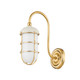 Hudson Valley - MDS1500-AGB/OW - One Light Wall Sconce - Holkham - Aged Brass/Off White