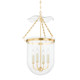 Hudson Valley - MDS1602-AGB - Four Light Lantern - Rousham - Aged Brass