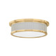 Hudson Valley - MDS1901-AGB/OW - LED Flush Mount - Ashdown - Aged Brass