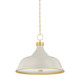 Hudson Valley - MDS300L-AGB/OW - Four Light Pendant - Painted No. 1 - Aged Brass