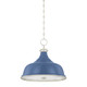 Hudson Valley - MDS300-PN/FBL - Three Light Pendant - Painted No. 1 - Polished Nickel