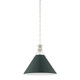 Hudson Valley - MDS352-PN/SSG - One Light Pendant - Painted No. 2 - Polished Nickel
