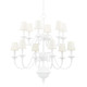 Hudson Valley - MDS433-WP - 12 Light Chandelier - Windsor - White Plaster