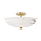 Hudson Valley - MDS810-AGB - LED Semi Flush Mount - Somerset - Aged Brass