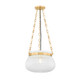 Hudson Valley - 1113-AGB - One Light Pendant - Granby - Aged Brass