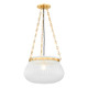 Hudson Valley - 1117-AGB - One Light Pendant - Granby - Aged Brass