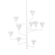 Hudson Valley - 1289-WP - Nine Light Chandelier - Alora - White Plaster