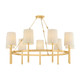 Hudson Valley - 1779-AGB - Nine Light Chandelier - Bridgeton - Aged Brass