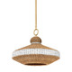 Hudson Valley - 1820-VGL - One Light Pendant - Bethel - Vintage Gold Leaf