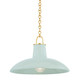 Hudson Valley - 1918-AGB/CMC - One Light Pendant - Pottersville - Aged Brass
