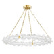 Hudson Valley - 1938-AGB - LED Chandelier - Lindley - Aged Brass