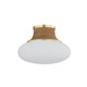 Hudson Valley - 2308-AGB - One Light Flush Mount - Pearl River - Aged Brass