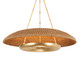 Hudson Valley - 2336-VGL - LED Pendant - Oaklyn - Vintage Gold Leaf