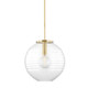 Hudson Valley - 2717-AGB - One Light Pendant - Bay Ridge - Aged Brass