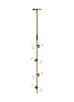 Visual Comfort Modern - 700MDP3CRS - LED Pendant - ModernRail - Aged Brass