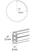 Visual Comfort Modern - 700MO2BH9012S - Two Circuit MonoRail - Horizontal - Satin Nickel