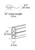 Visual Comfort Modern - 700MO2BHSC60S - Two Circuit MonoRail - Horizontal - Satin Nickel