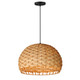 Maxim - 14413NABK - One Light Pendant - Tahiti - Black