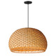 Maxim - 14415NABK - Three Light Pendant - Tahiti - Black