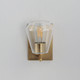 Geode One Light Wall Sconce (21331CLNAB)