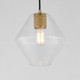 Geode One Light Pendant (21336CLNAB)