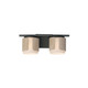 Maxim - 21712SWNWDCHL - Two Light Bath Vanity - Draughtsman - Natural Wood/Charcoal