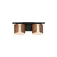 Maxim - 21712SWWNBK - Two Light Bath Vanity - Draughtsman - Walnut / Black