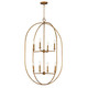 Maxim - 21849EG - Eight Light Pendant - Martel - Etruscan Gold