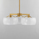 Glazed Three Light Chandelier (26143WTNAB)