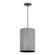 Maxim - 29123BKWT - One Light Pendant - Shaka - Black / White