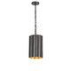 Maxim - 39131GMGLD - One Light Mini Pendant - Allegra - Gunmetal / Gold