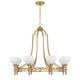 Savoy House - 1-1605-8-322 - Eight Light Chandelier - Allston - Warm Brass