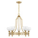 Savoy House - 1-1606-5-322 - Five Light Chandelier - Allston - Warm Brass