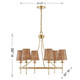 Ashbury Six Light Chandelier (1-3961-6-322)