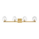 Savoy House - 8-1239-4-322 - LED Bathroom Vanity - Castello - Warm Brass