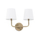 Capital Lighting - 119321AD-674 - Two Light Vanity - Dawson - Aged Brass