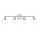 Capital Lighting - 121141PN-426 - Four Light Vanity - Mid Century - Polished Nickel