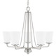 Capital Lighting - 414151BN-331 - Five Light Chandelier - Braylon - Brushed Nickel