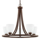 Capital Lighting - 414351BZ-333 - Five Light Chandelier - Jameson - Bronze