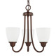 Capital Lighting - 415131BZ-337 - Three Light Chandelier - Trenton - Bronze