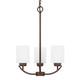 Capital Lighting - 415231BZ-338 - Three Light Chandelier - Dixon - Bronze